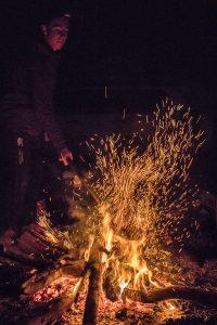camping fire